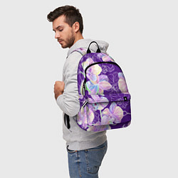 Рюкзак Японские акварельные орхидеи, цвет: 3D-принт — фото 2