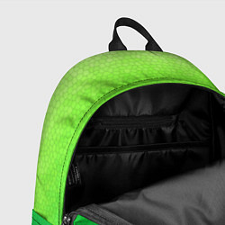 Рюкзак Градиент мозаика зелёный в тёмный, цвет: 3D-принт — фото 2