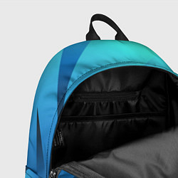 Рюкзак Сине-голубой абстрактные полосы, цвет: 3D-принт — фото 2