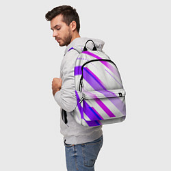 Рюкзак Color white pink, цвет: 3D-принт — фото 2