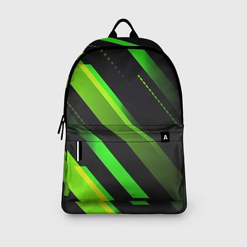 Рюкзак Color black green / 3D-принт – фото 3