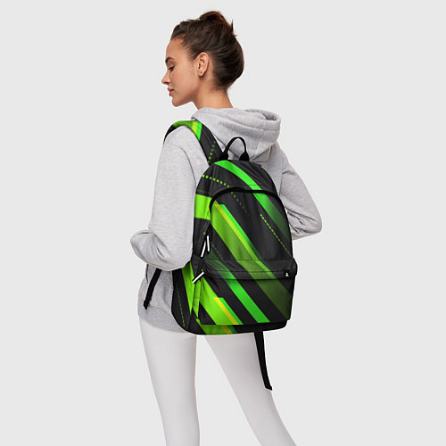 Рюкзак Color black green / 3D-принт – фото 6