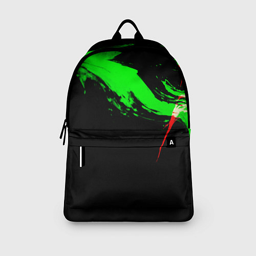 Рюкзак Color black green red / 3D-принт – фото 3
