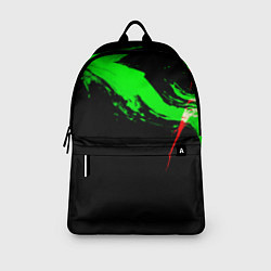 Рюкзак Color black green red, цвет: 3D-принт — фото 2