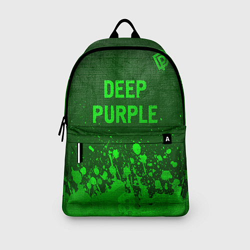 Рюкзак Deep Purple - green gradient посередине / 3D-принт – фото 3
