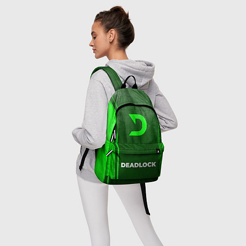 Рюкзак Deadlock - green gradient по-центру / 3D-принт – фото 6