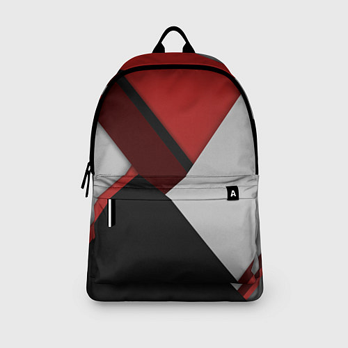 Рюкзак Color black red grey / 3D-принт – фото 3