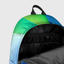 Рюкзак Color blue green, цвет: 3D-принт — фото 2
