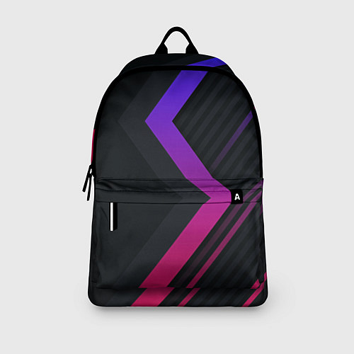 Рюкзак Color black line / 3D-принт – фото 3