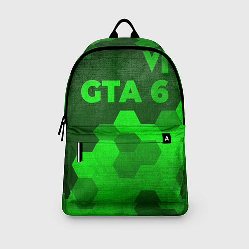 Рюкзак GTA 6 - green gradient посередине / 3D-принт – фото 3
