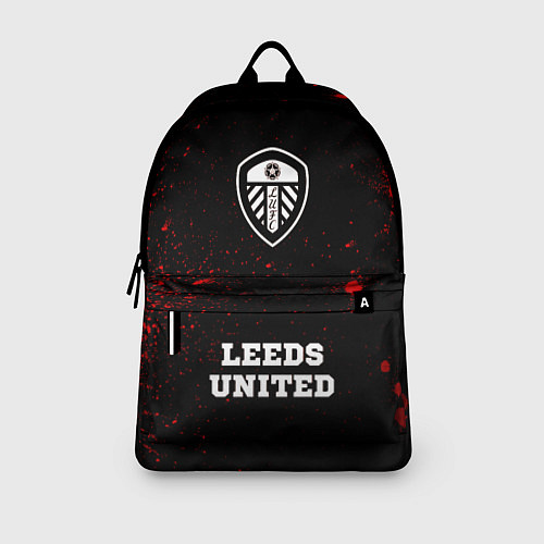 Рюкзак Leeds United - red gradient по-центру / 3D-принт – фото 3