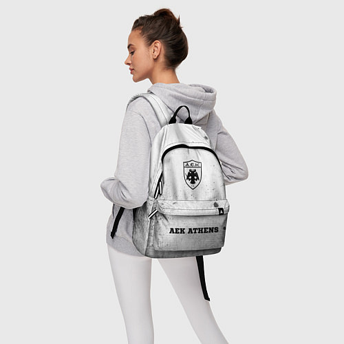 Рюкзак AEK Athens - white gradient по-центру / 3D-принт – фото 6