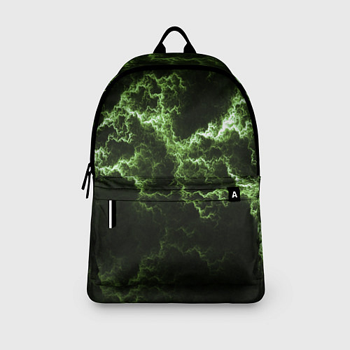Рюкзак Lightning green glow / 3D-принт – фото 3