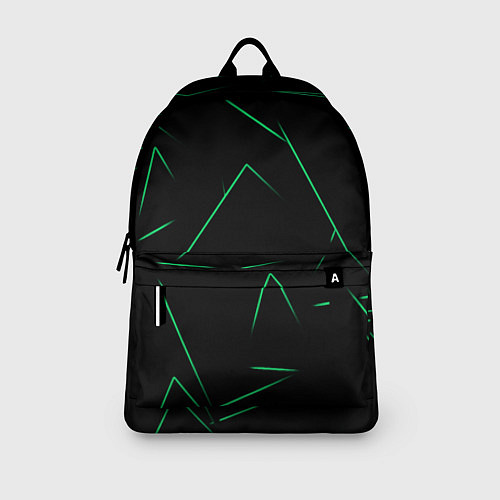 Рюкзак Color light green line / 3D-принт – фото 3