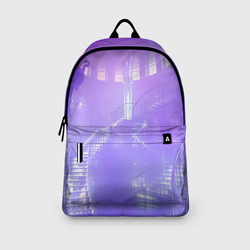 Рюкзак Лавандовые прозрачные лестницы / 3D-принт – фото 3