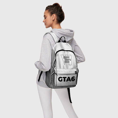 Рюкзак GTA6 - white gradient по-центру / 3D-принт – фото 6
