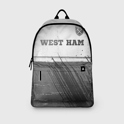 Рюкзак West Ham - white gradient посередине / 3D-принт – фото 3