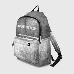 Рюкзак Twenty One Pilots - grey gradient посередине, цвет: 3D-принт