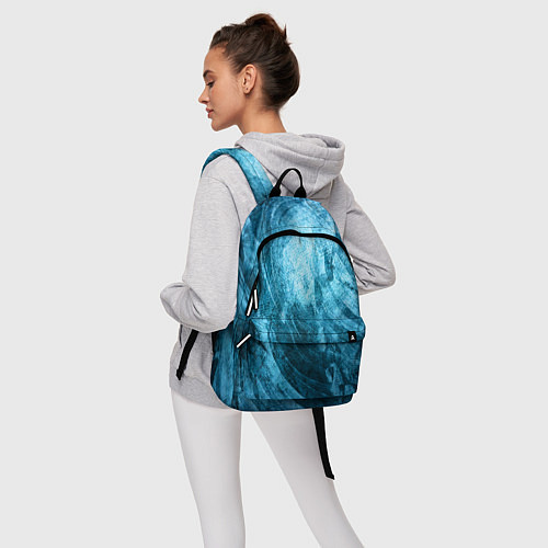 Рюкзак Абстракция - blue pressed stone / 3D-принт – фото 6