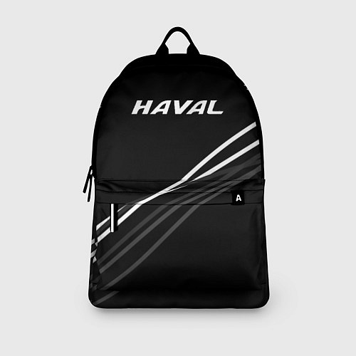 Рюкзак Haval чёрный с полосами / 3D-принт – фото 3