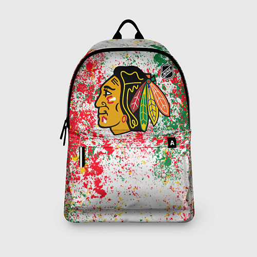 Рюкзак Chicago Blackhawks NHL white / 3D-принт – фото 3