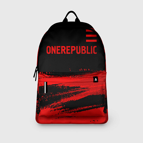 Рюкзак OneRepublic - red gradient посередине / 3D-принт – фото 3