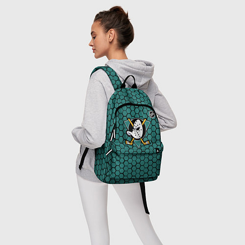 Рюкзак Анахайм Дакс - зеленые соты / 3D-принт – фото 6