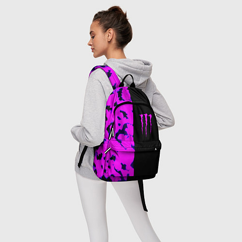 Рюкзак Monster energy neon camo / 3D-принт – фото 6