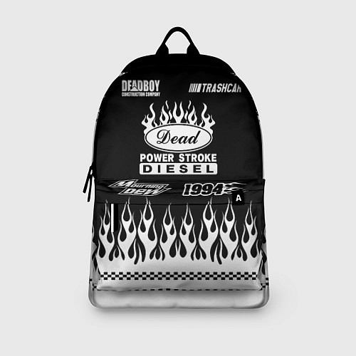 Рюкзак Dead black - Bones / 3D-принт – фото 3