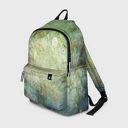 Рюкзак Абстракция - faded spots on a green background, цвет: 3D-принт