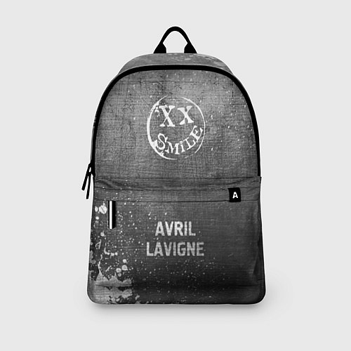 Рюкзак Avril Lavigne - grey gradient по-центру / 3D-принт – фото 3