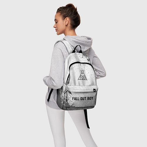 Рюкзак Fall Out Boy - white gradient по-центру / 3D-принт – фото 6