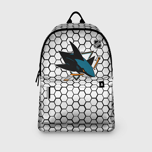 Рюкзак Сан Хосе Шаркс - белые плиты / 3D-принт – фото 3