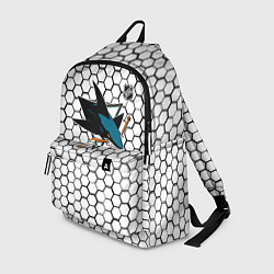 Рюкзак Сан Хосе Шаркс - белые плиты, цвет: 3D-принт