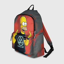 Рюкзак Гомер в футболке Linkin Park, цвет: 3D-принт