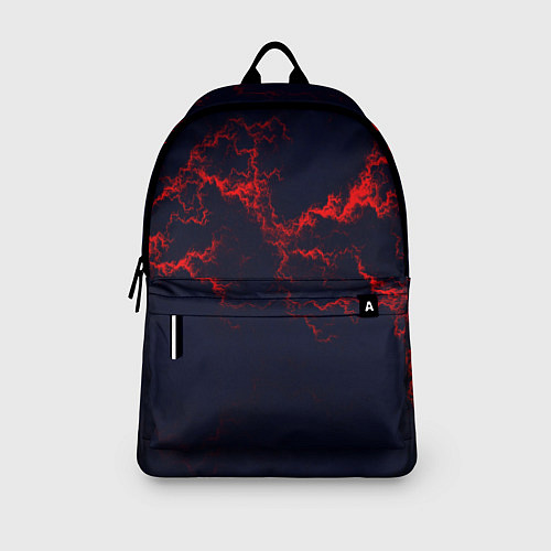 Рюкзак Lightning red glow / 3D-принт – фото 3