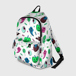 Рюкзак Halloween light green pumpkin - паттерн, цвет: 3D-принт