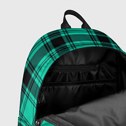 Рюкзак Checkered turquoise, цвет: 3D-принт — фото 2