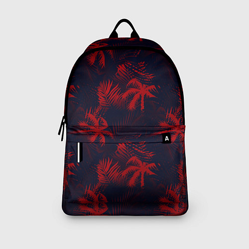 Рюкзак Palm black red / 3D-принт – фото 3