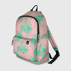 Рюкзак Palm turquoise pink, цвет: 3D-принт