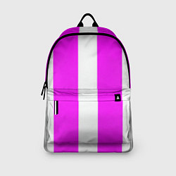 Рюкзак Color white pink line, цвет: 3D-принт — фото 2
