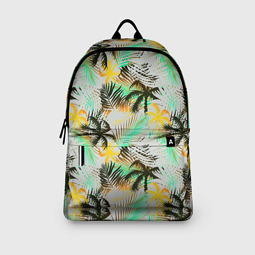 Рюкзак Palm black yellow white / 3D-принт – фото 3