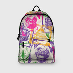 Рюкзак Мопс и праздник, цвет: 3D-принт — фото 2