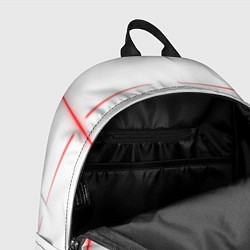 Рюкзак Color white red stripes, цвет: 3D-принт — фото 2