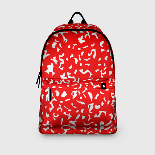 Рюкзак Красный яркий камуфляж / 3D-принт – фото 3