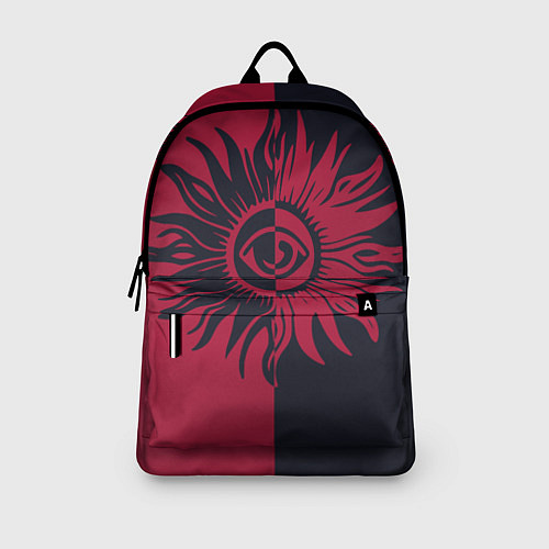 Рюкзак Солнце красно-синее / 3D-принт – фото 3