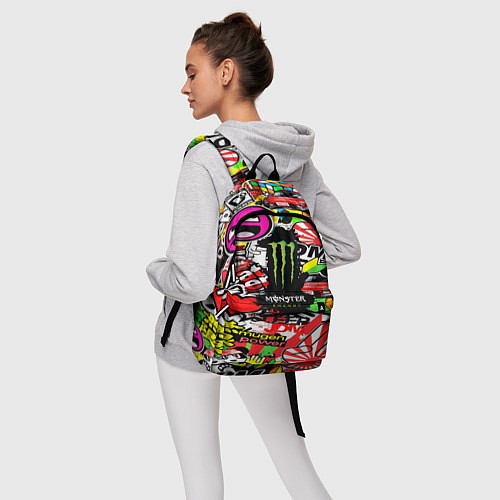 Рюкзак Monster energy steel brend / 3D-принт – фото 6