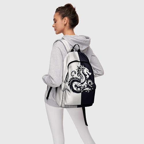 Рюкзак Дракон на темно-синем / 3D-принт – фото 6