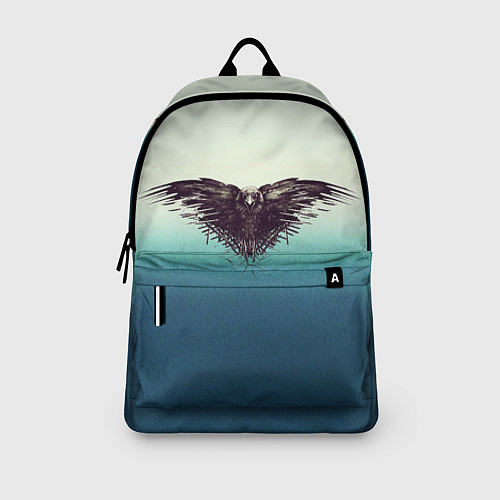 Рюкзак Черный ворон - градиент / 3D-принт – фото 3