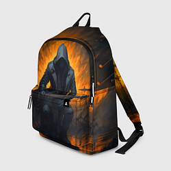 Рюкзак Гитарист играющий в пламени, цвет: 3D-принт